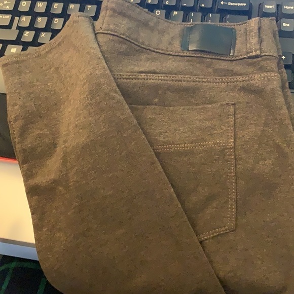 DENIMOCRACY Skinny Soft Pants / Leggings Moss Green - Picture 2 of 7